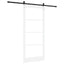 Skydedør ORKDAL Hvid 93 x 211 cm Massivt fyrretræ og glas