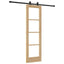 Skydedør ORKDAL Naturlig og sort 61 x 198,5 cm