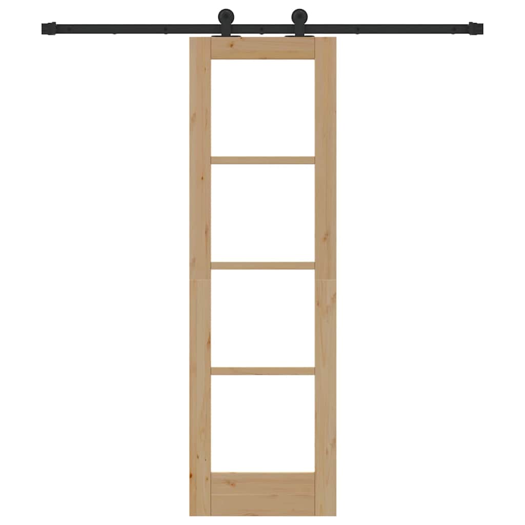 Skydedør ORKDAL Naturlig og sort 61 x 198,5 cm