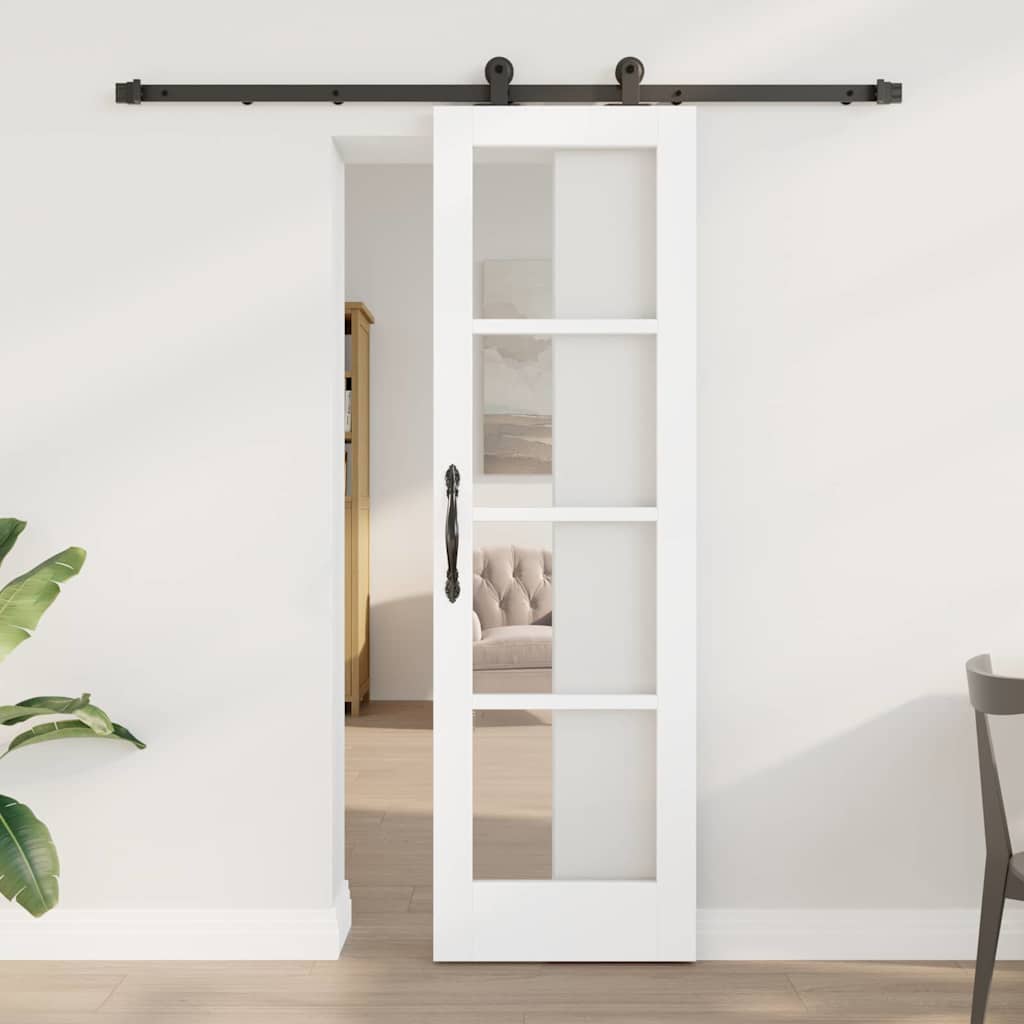 Skydedør ORKDAL Hvid og sort 61 x 198,5 cm