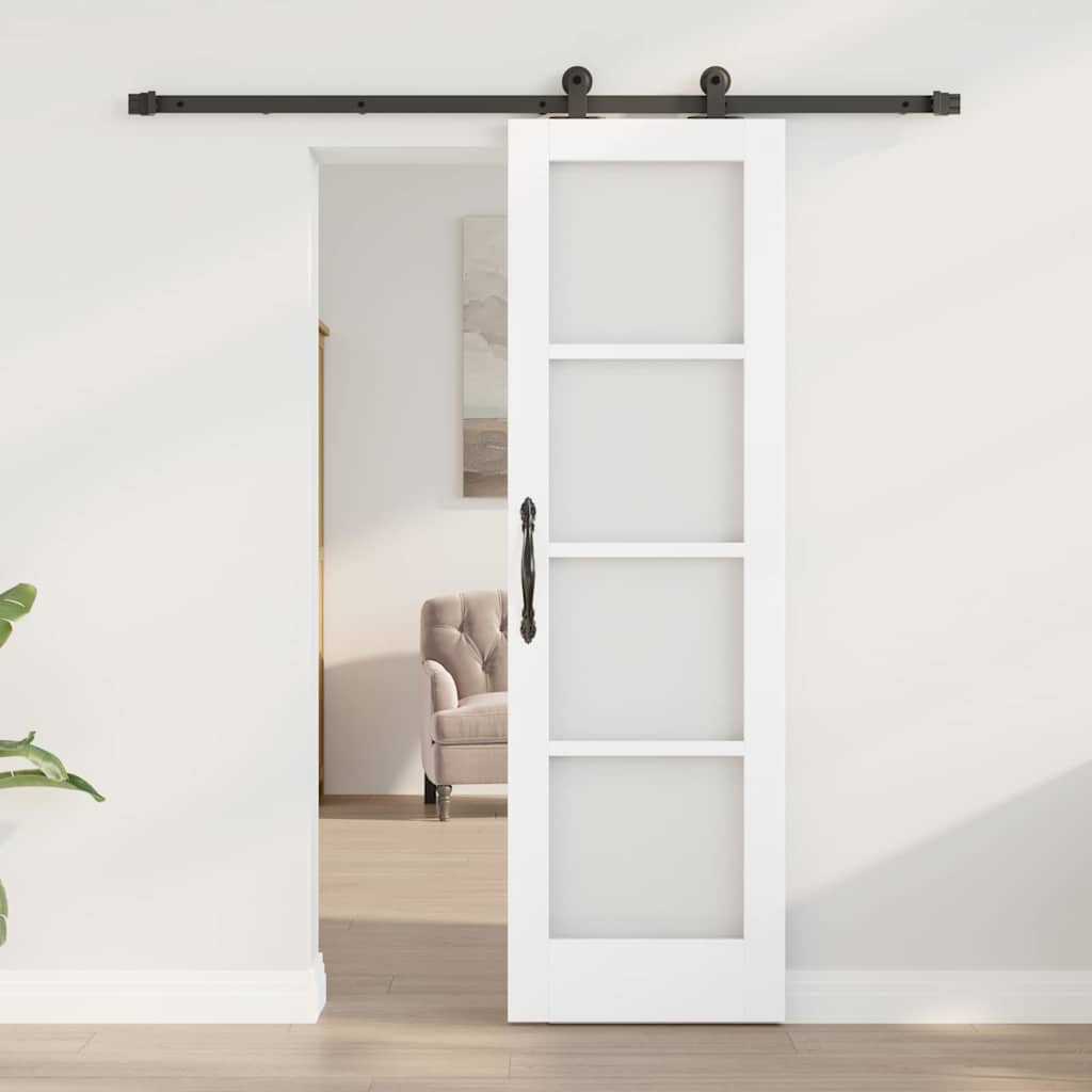 Skydedør ORKDAL Hvid og sort 61 x 198,5 cm