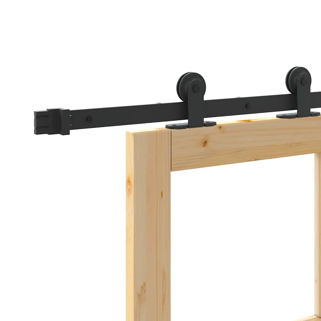 Skydedør ORKDAL Naturlig og sort 93 x 232 cm