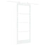Skydedør ORKDAL Hvid 83 x 202 cm Massivt fyrretræ og glas
