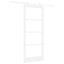 Skydedør ORKDAL Hvid 83 x 202 cm Massivt fyrretræ og glas