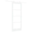 Skydedør ORKDAL Hvid 83 x 211 cm Massivt fyrretræ og glas