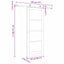 Skydedør ORKDAL Hvid 83 x 211 cm Massivt fyrretræ og glas