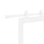 Skydedør ORKDAL Hvid 93 x 211 cm Massivt fyrretræ og glas