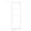 Skydedør ORKDAL Hvid 93 x 232 cm Massivt fyrretræ og glas