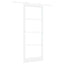 Skydedør ORKDAL Hvid 93 x 232 cm Massivt fyrretræ og glas