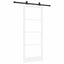 Skydedør ORKDAL Hvid 83 x 202 cm Massivt fyrretræ og glas