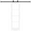 Skydedør ORKDAL Hvid 61 x 198,5 cm Massivt fyrretræ og glas