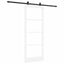 Skydedør ORKDAL Hvid 83 x 211 cm Massivt fyrretræ og glas