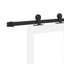Skydedør ORKDAL Hvid 93 x 232 cm Massivt fyrretræ og glas