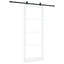 Skydedør ORKDAL Hvid 93 x 232 cm Massivt fyrretræ og glas