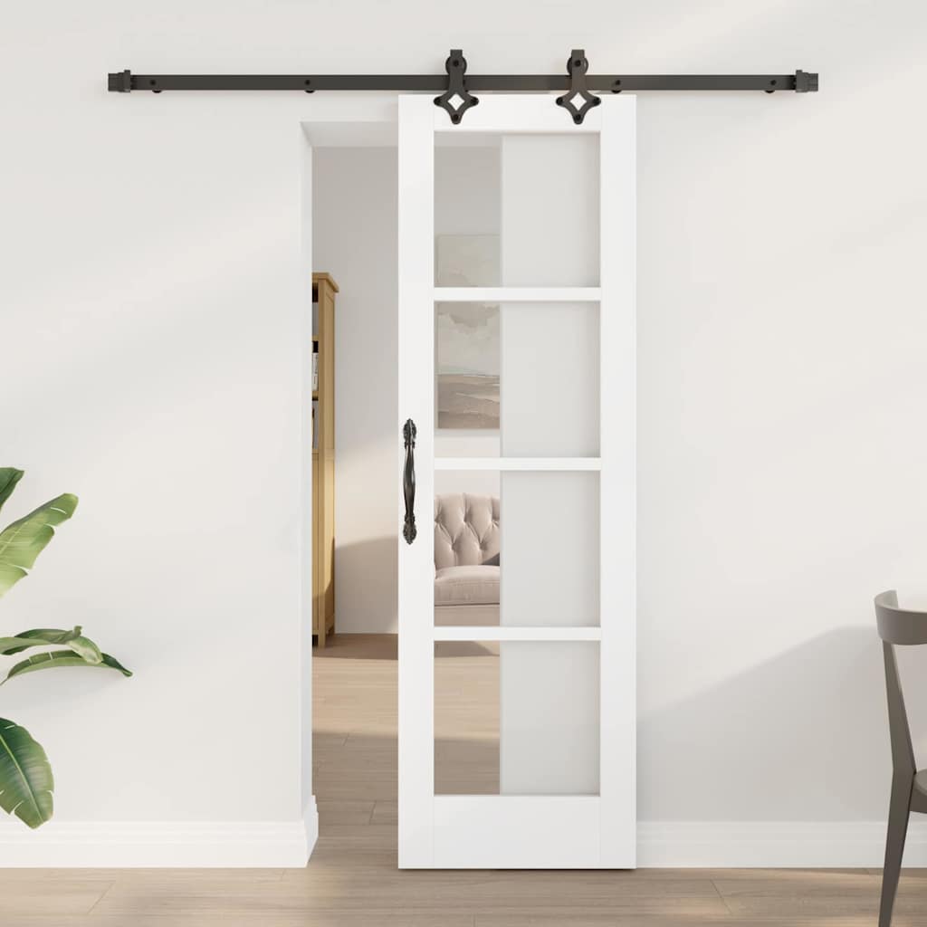 Skydedør ORKDAL Hvid og sort 61 x 198,5 cm