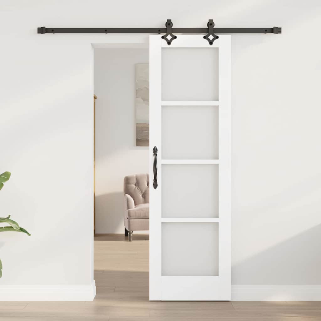 Skydedør ORKDAL Hvid og sort 61 x 198,5 cm