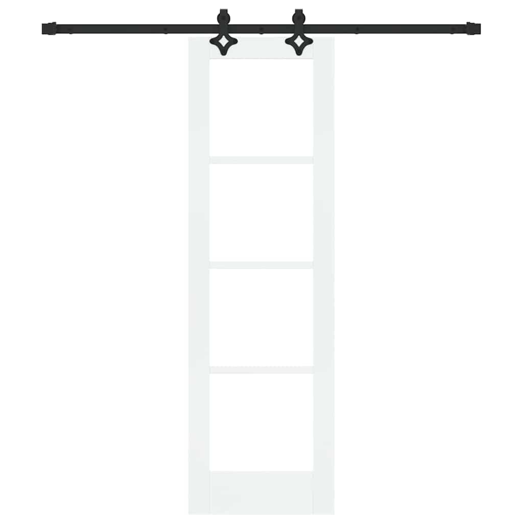 Skydedør ORKDAL Hvid og sort 61 x 198,5 cm