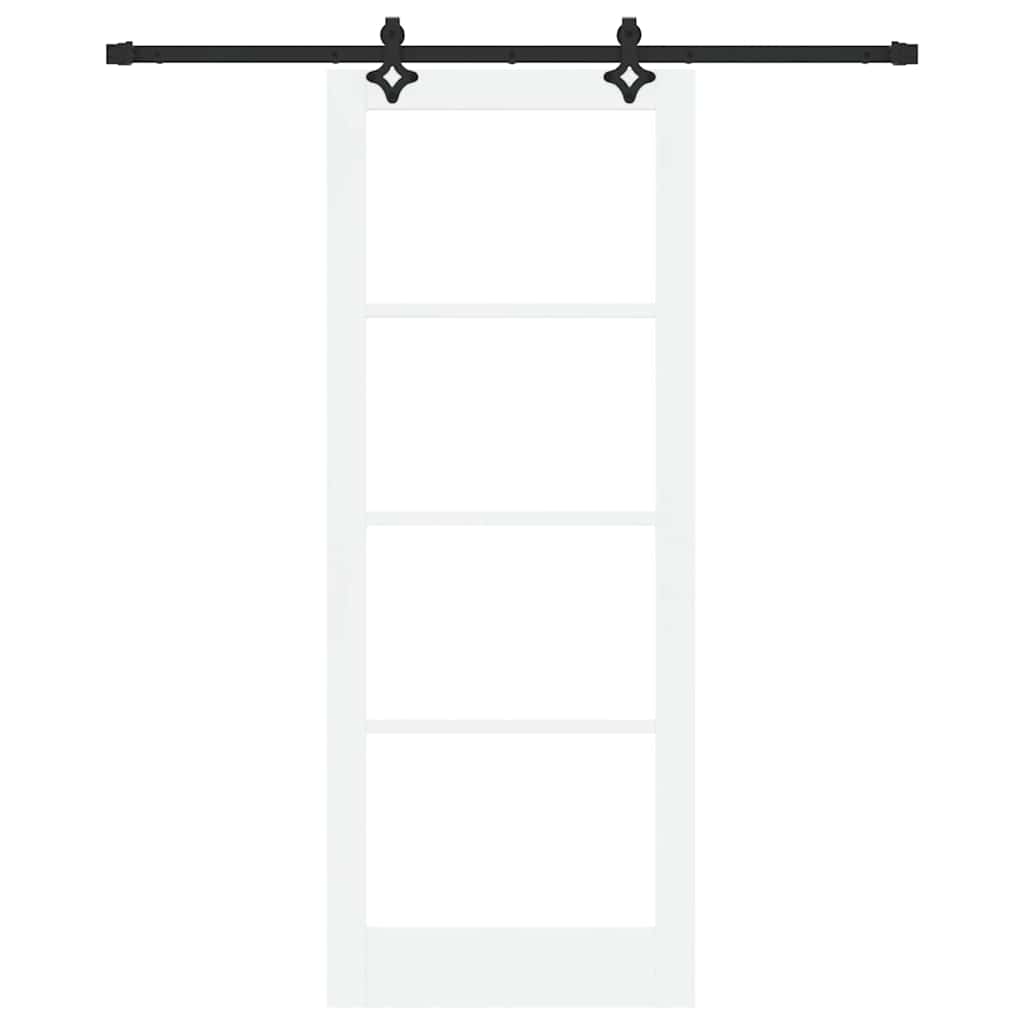 Skydedør ORKDAL Hvid og sort 83 x 211 cm