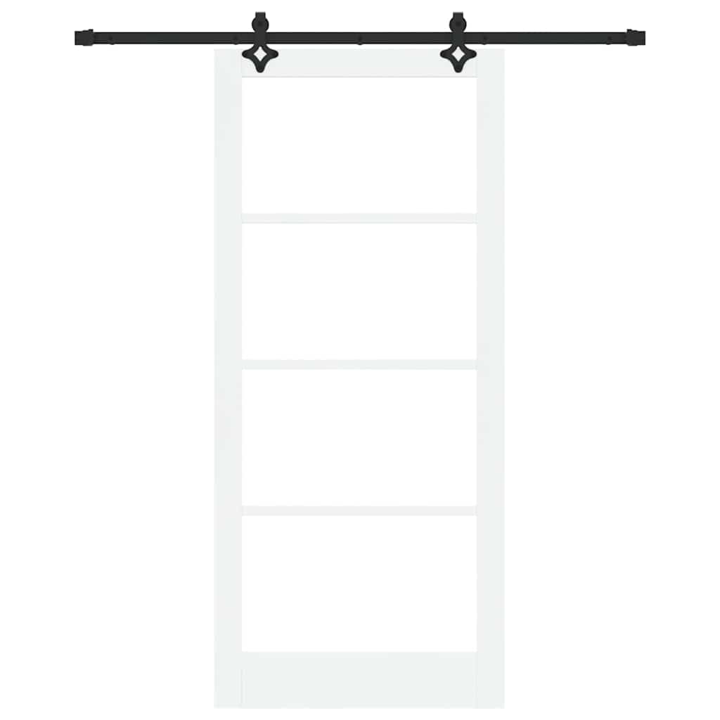 Skydedør ORKDAL Hvid og sort 93 x 211 cm