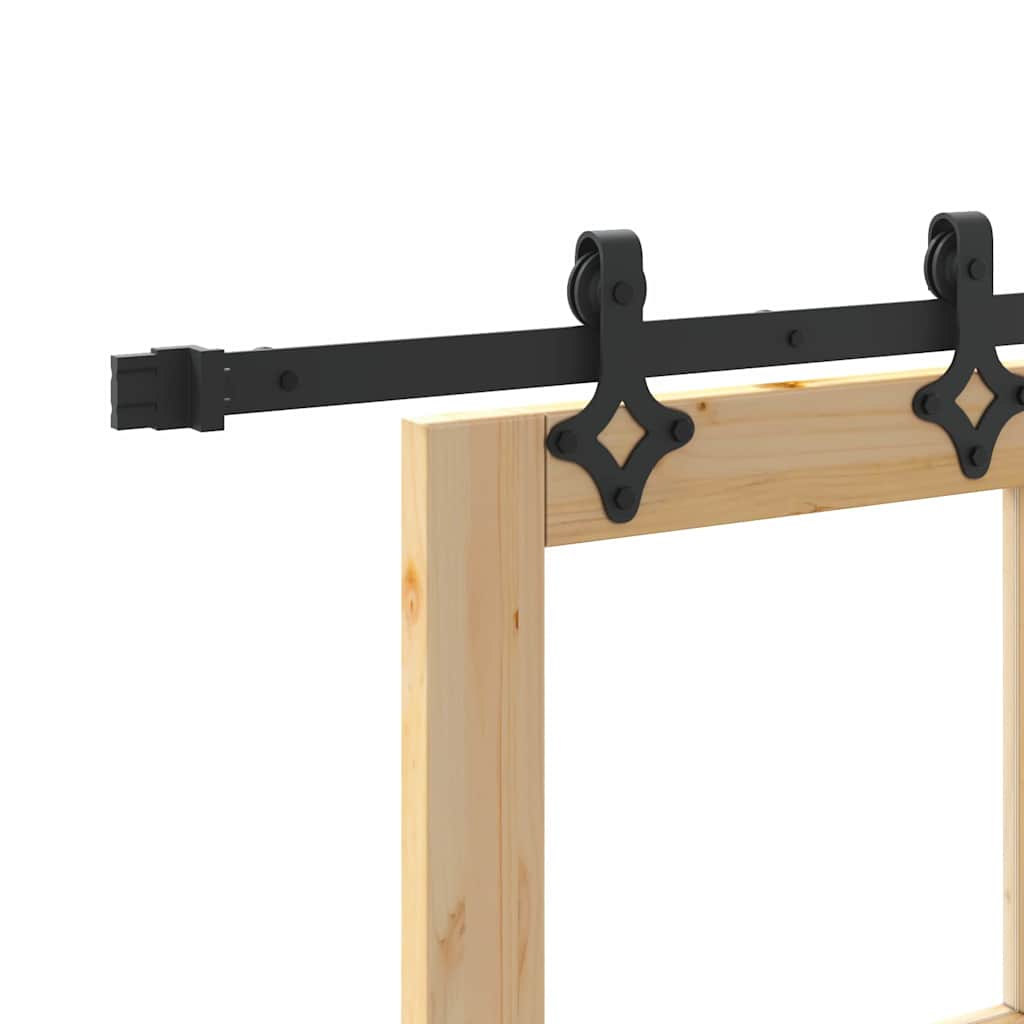 Skydedør ORKDAL Naturlig og sort 93 x 232 cm