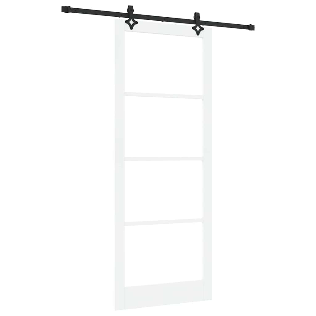 Skydedør ORKDAL Hvid og sort 93 x 232 cm