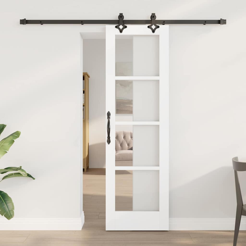Skydedør ORKDAL Hvid og sort 61 x 198,5 cm