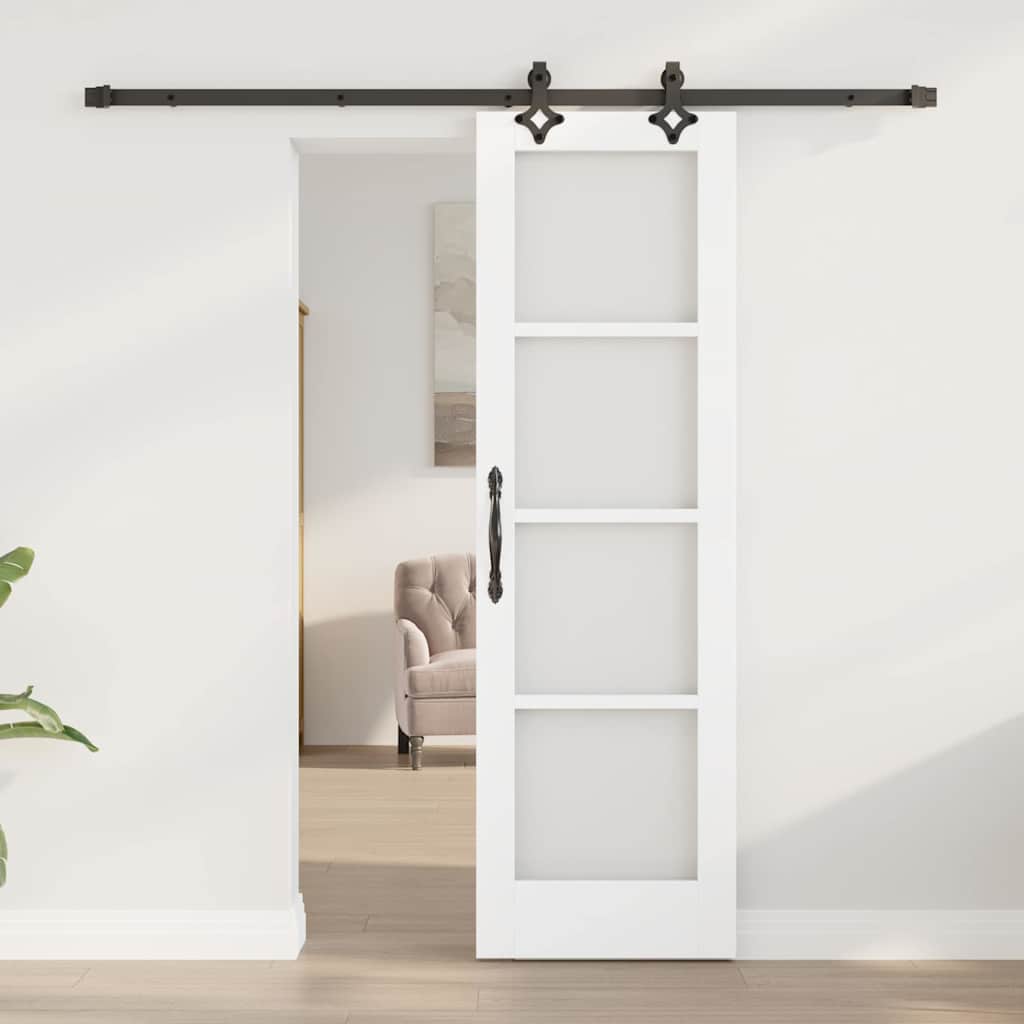 Skydedør ORKDAL Hvid og sort 61 x 198,5 cm