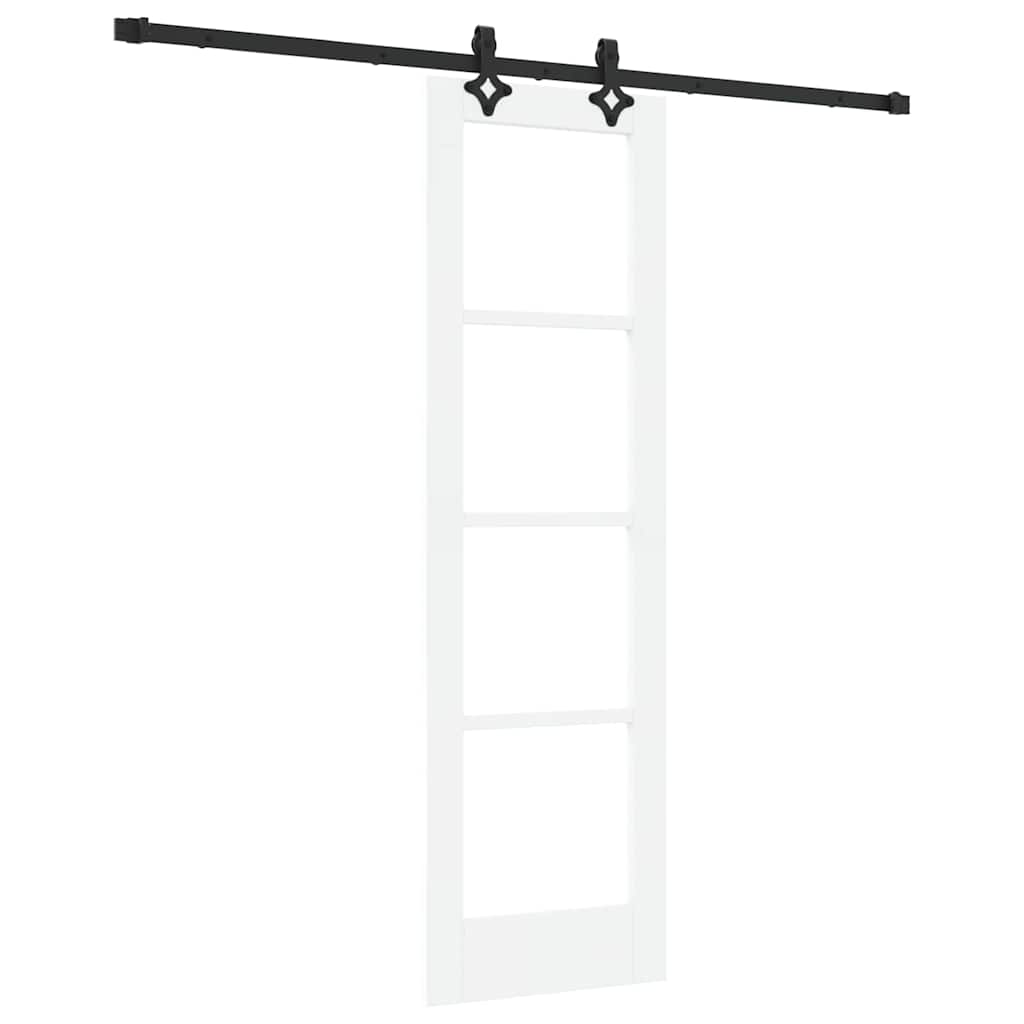 Skydedør ORKDAL Hvid og sort 61 x 198,5 cm