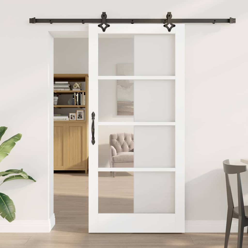Skydedør ORKDAL Hvid og sort 93 x 202 cm