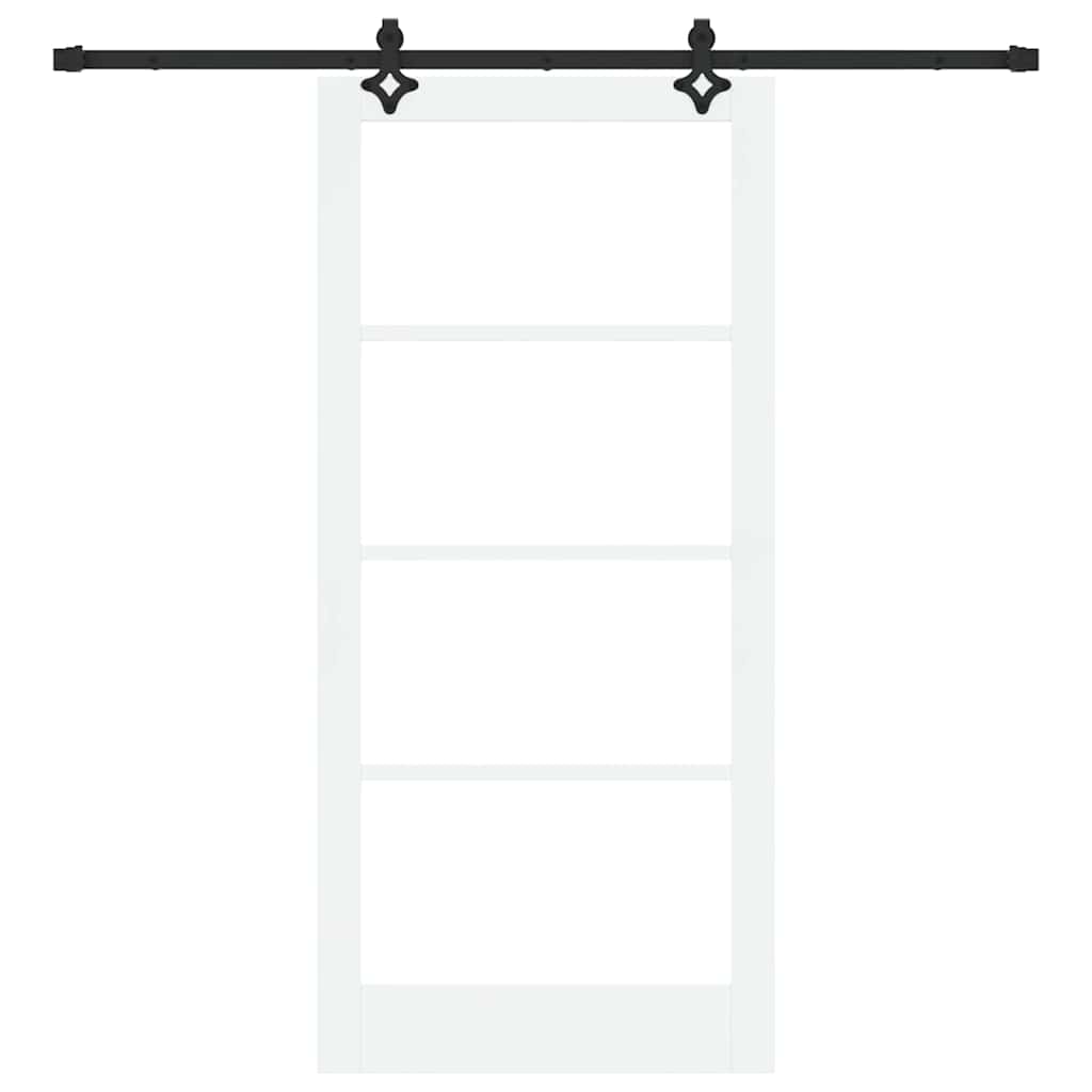 Skydedør ORKDAL Hvid og sort 93 x 202 cm