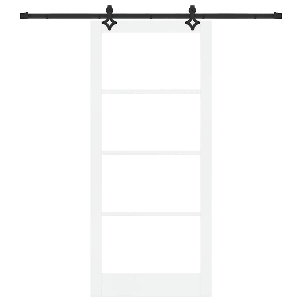 Skydedør ORKDAL Hvid og sort 93 x 211 cm