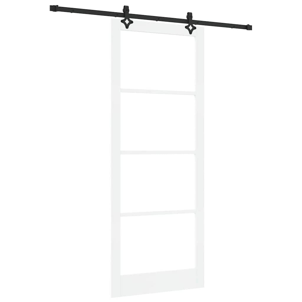 Skydedør ORKDAL Hvid og sort 93 x 232 cm