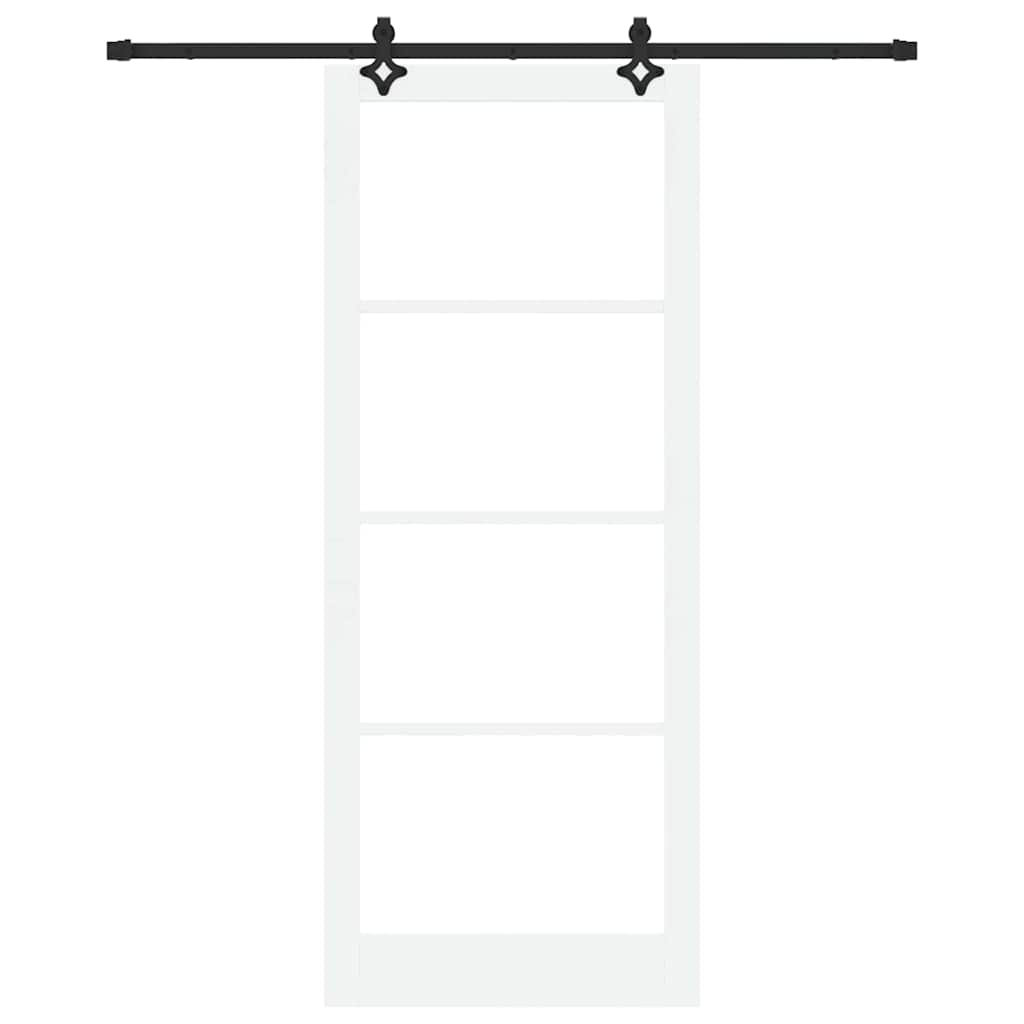 Skydedør ORKDAL Hvid og sort 93 x 232 cm