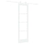 Skydedør Hvid 61 x 198,5 cm Massivt fyrretræ og glas