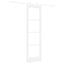 Skydedør Hvid 61 x 198,5 cm Massivt fyrretræ og glas