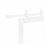 Skydedør Hvid 83 x 211 cm Massivt fyrretræ og glas