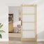 Skydedør Naturfarvet 93 x 211 cm Massivt fyrretræ og glas