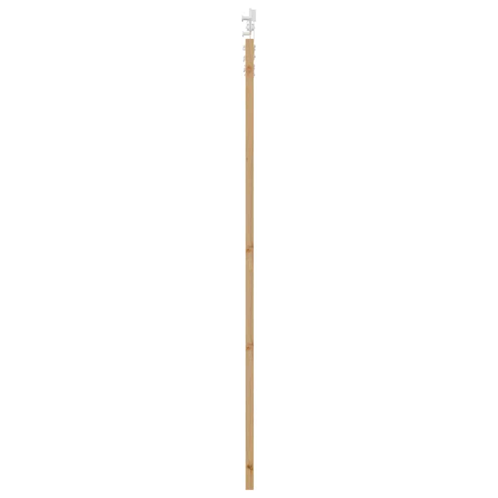 Skydedør Naturfarvet 93 x 211 cm Massivt fyrretræ og glas