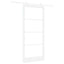 Skydedør Hvid 93 x 211 cm Massivt fyrretræ og glas