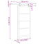 Skydedør Hvid 93 x 211 cm Massivt fyrretræ og glas
