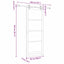 Skydedør Hvid 93 x 232 cm Massivt fyrretræ og glas