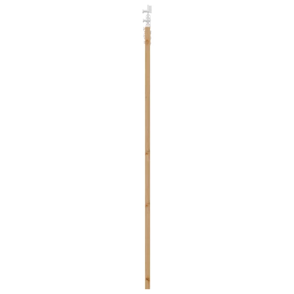Skydedør Naturfarvet 61 x 198,5 cm Massivt fyrretræ og glas
