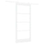 Skydedør Hvid 93 x 202 cm Massivt fyrretræ og glas