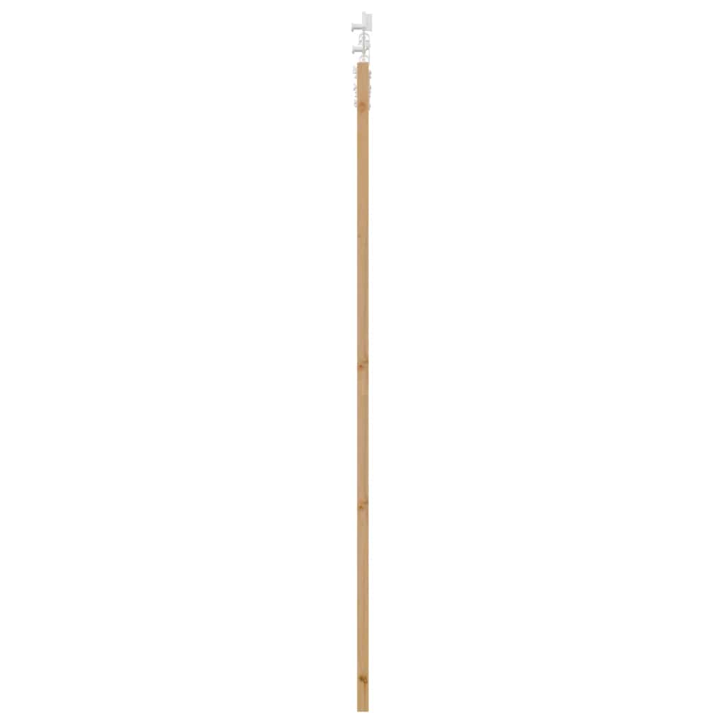 Skydedør Naturfarvet 93 x 211 cm Massivt fyrretræ og glas