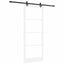 Skydedør Hvid 93 x 232 cm Massivt fyrretræ og glas