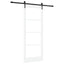 Skydedør Hvid 83 x 211 cm Massivt fyrretræ og glas