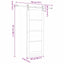 Skydedør Hvid 83 x 211 cm Massivt fyrretræ og glas