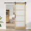 Skydedør Naturfarvet 93 x 211 cm Massivt fyrretræ og glas