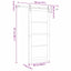 Skydedør Naturfarvet 93 x 211 cm Massivt fyrretræ og glas