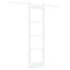 Skydedør Hvid 61 x 198,5 cm Massivt fyrretræ og glas